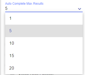 Max Results